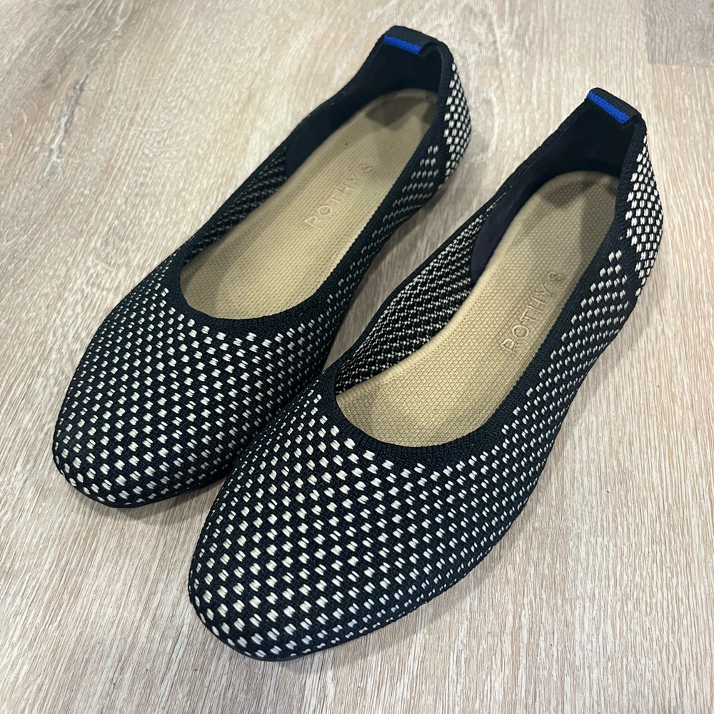 Rothy’s The Square Wrap shoes in Noir (no straps)